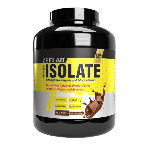 1 - Zeelab Whey Protein Isolate,  4.4 lb  Chocolate 