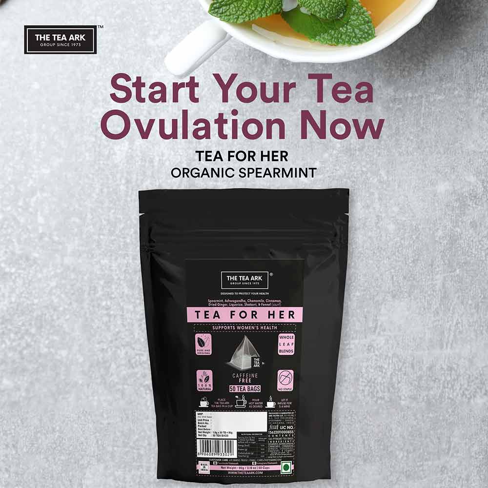 6 - The Tea Ark Tea For Her,  Organic Spearmint  50 Tea Bag(s) 