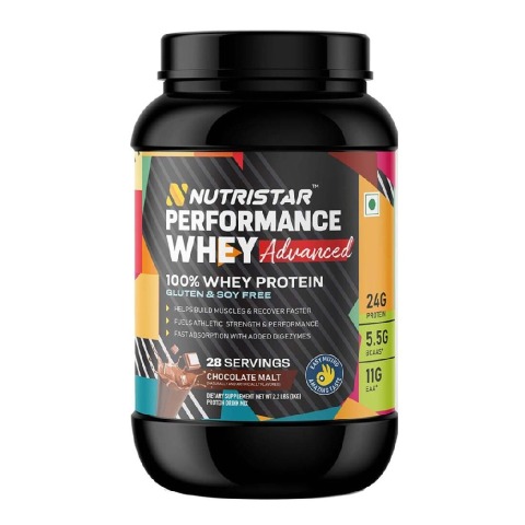 1 - Nutristar Performance Whey Advanced 100% Whey Protein,  2.2 lb  Chocolate Malt 