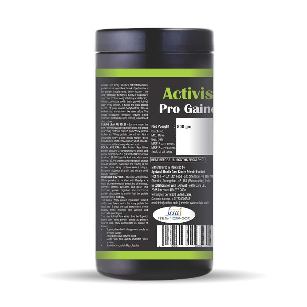 2 - Activist Pro Gainer Protein Powder,  1.1 lb  Chocolate 