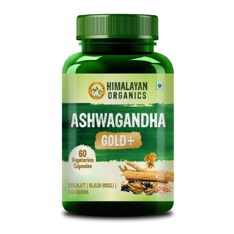 1 - Himalayan Organics Ashwagandha Gold+, 60 veggie capsule(s)