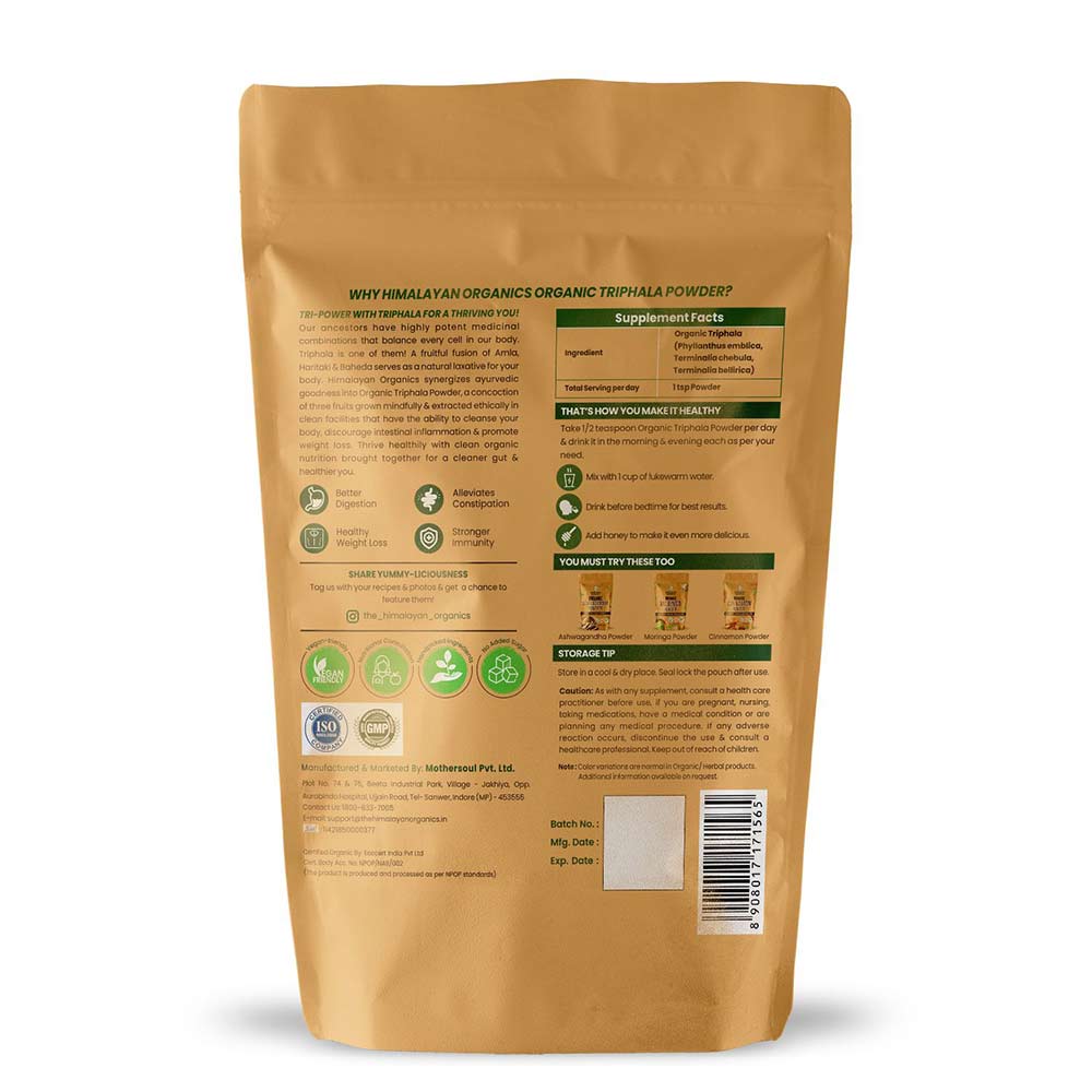 2 - Himalayan Organics Organic Triphala Powder,  350 g 