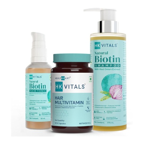 2 - HealthKart HK Vitals Anti-Hairfall Kit (for Men), 3 Piece(s)/Pack Combo