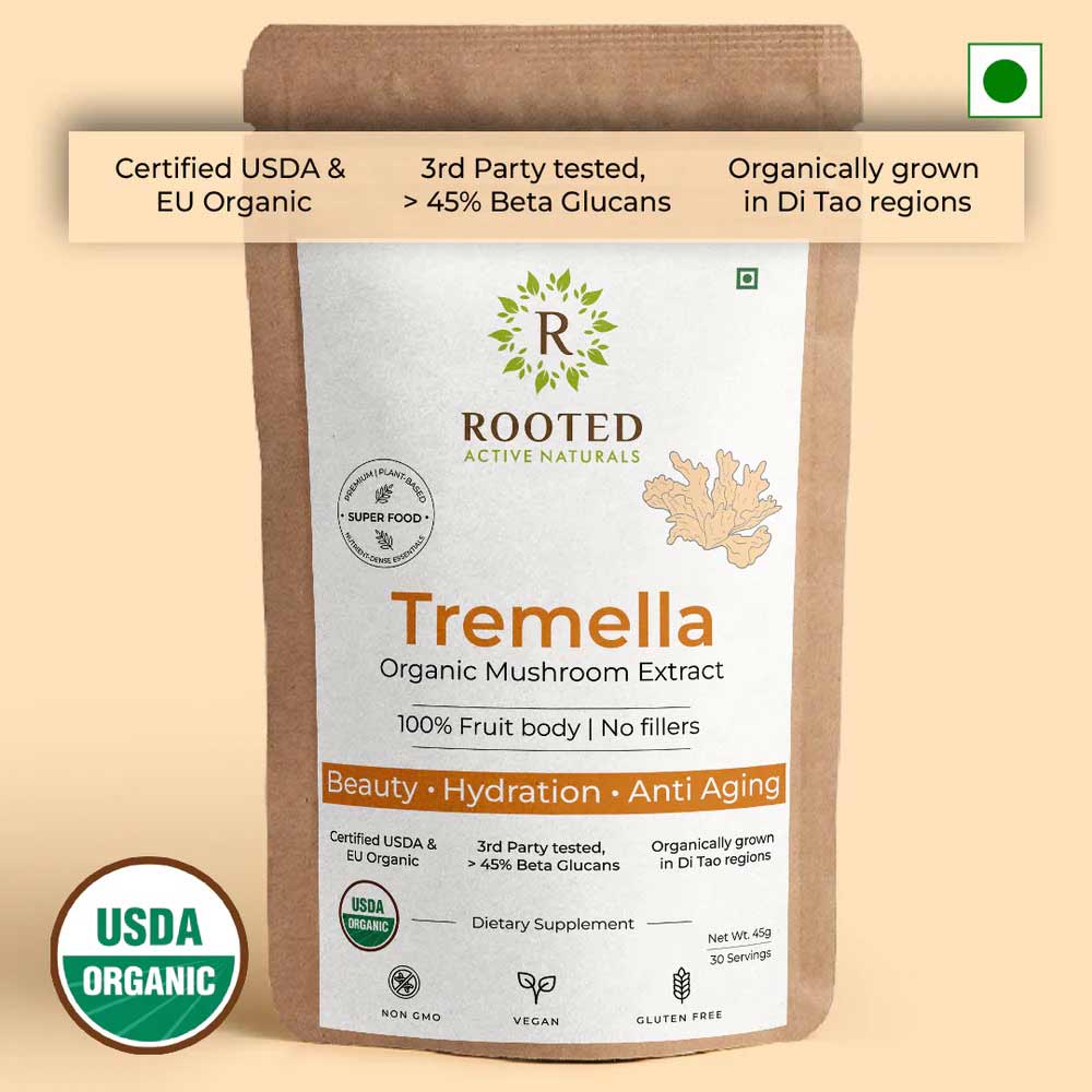 1 - Rooted Active Naturals Tremella Organic Mushroom Extract,  45 g 