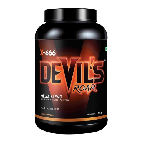 1 - Devil's Roar Mega Blend Whey Protein,  2.2 lb  Choco Caramel 