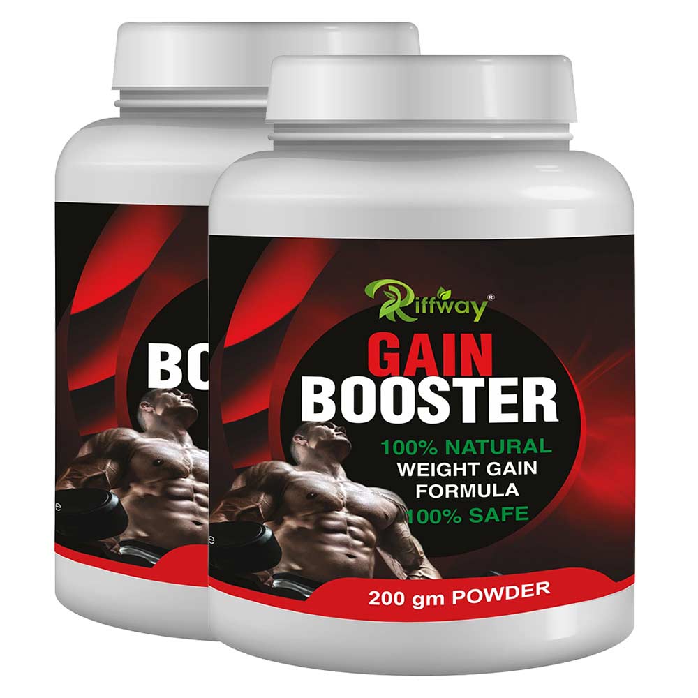 1 - Riffway Gain Booster,  0.44 lb  Unflavoured (Pack of 2) 