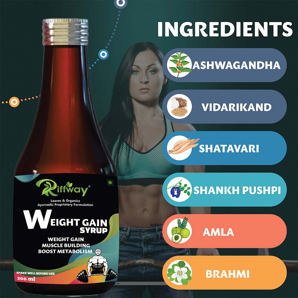 3 - Riffway Weight Gain Syrup,  200 ml  Unflavoured (Pack of 2) 