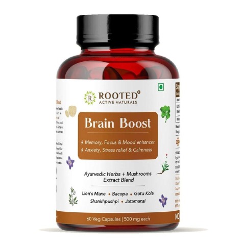 1 - Rooted Active Naturals Brain Boost,  60 veggie capsule(s) 