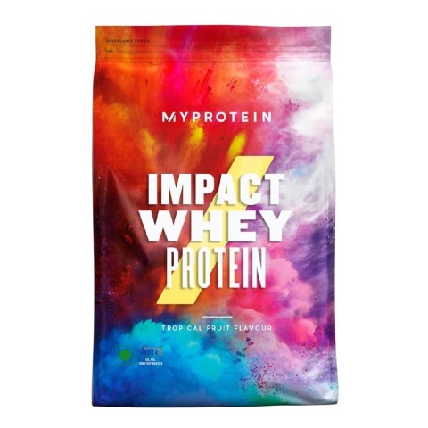 1 - Myprotein Impact Whey Protein,  2.2 lb  Tropical Fruits 
