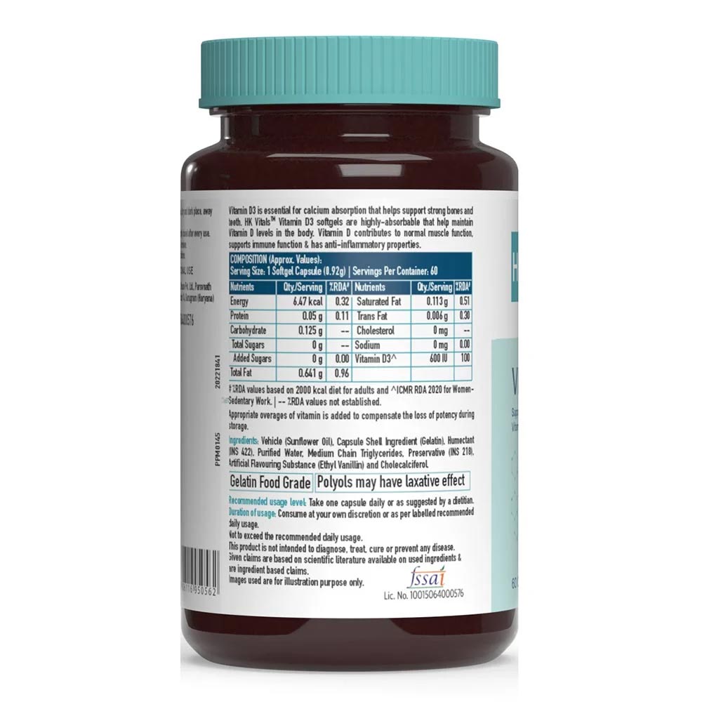HealthKart HK Vitals Ashwagandha & Vitamin D3 & Biotin 60 Tabs with Free Shaker & Collagen Face Moisturizer