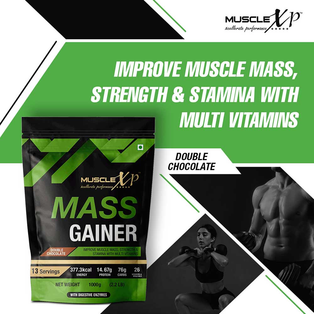 4 - MuscleXP Mass Gainer,  2.2 lb  Double Chocolate 