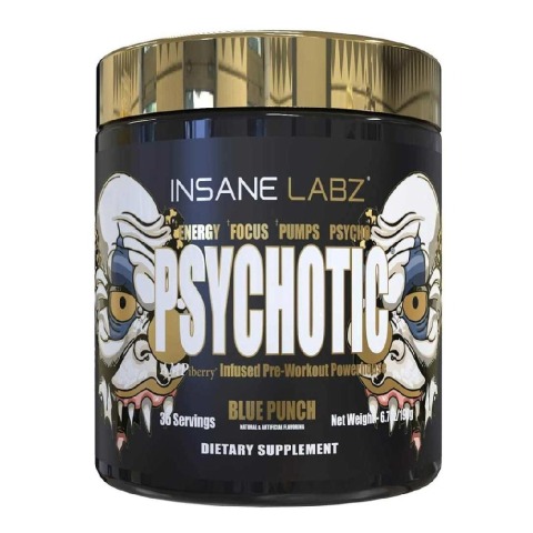 1 - Insane Labz Psychotic Gold,  0.41 lb  Blue Punch 