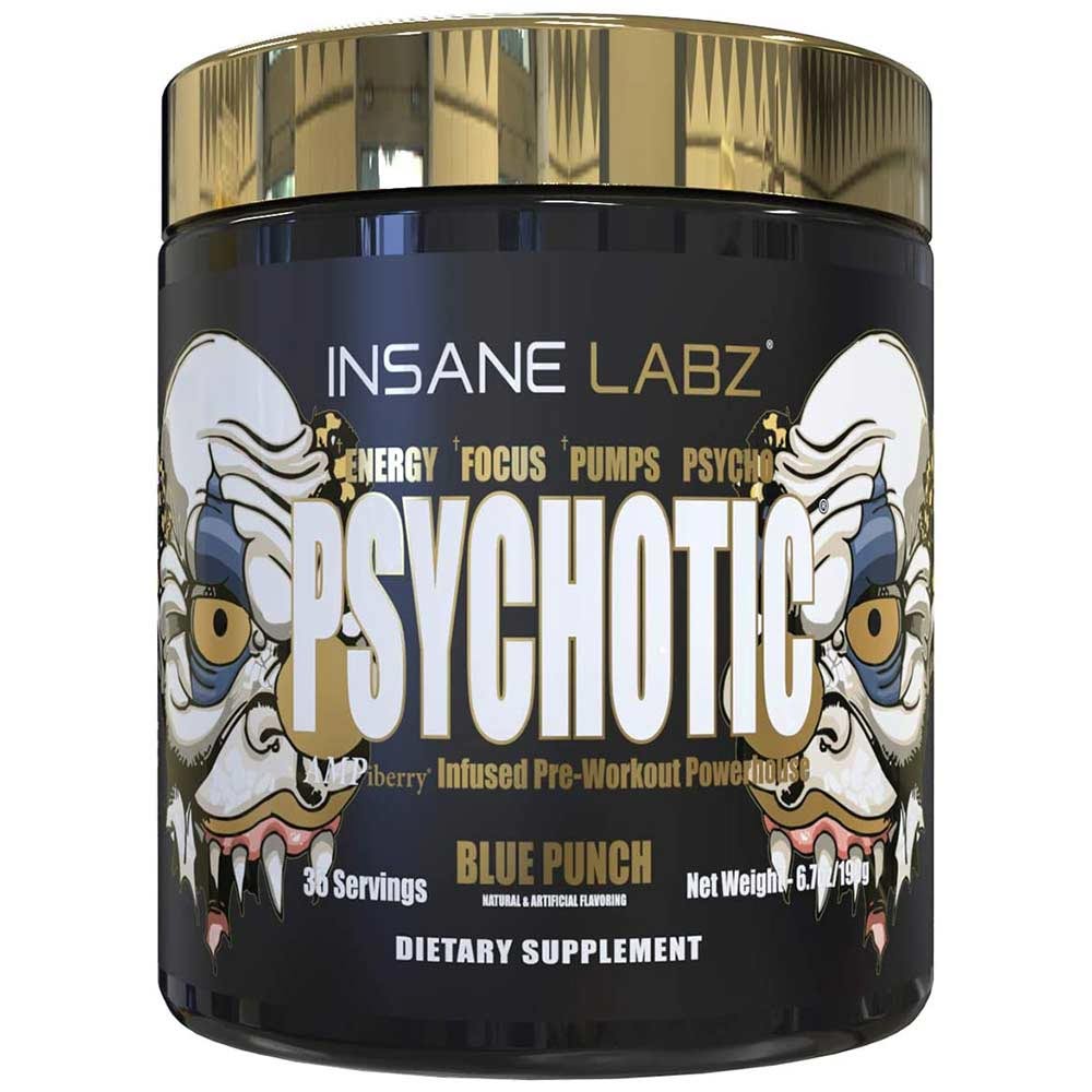 1 - Insane Labz Psychotic Gold,  0.41 lb  Blue Punch 