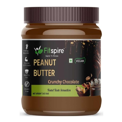 1 - Fitspire Peanut Butter,  0.340 kg  Crunchy Chocolate 