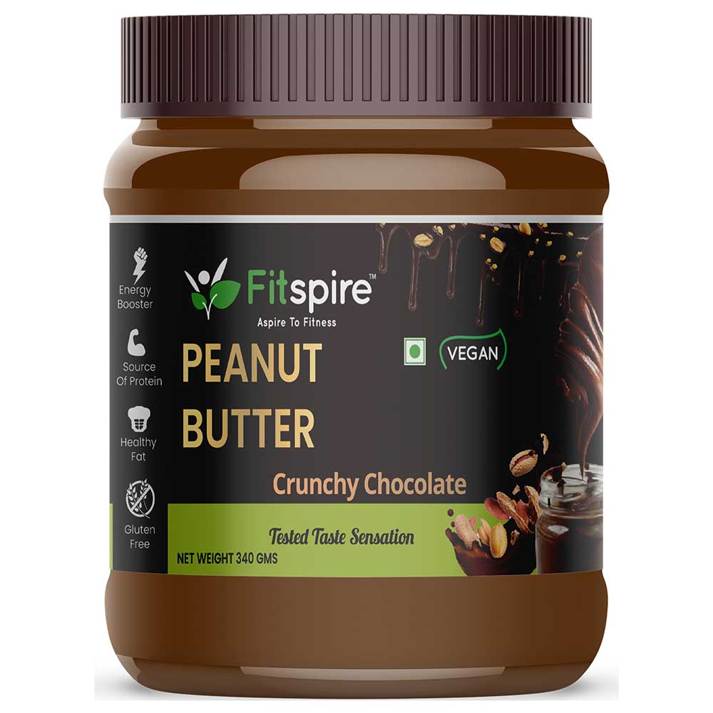 1 - Fitspire Peanut Butter,  0.340 kg  Crunchy Chocolate 