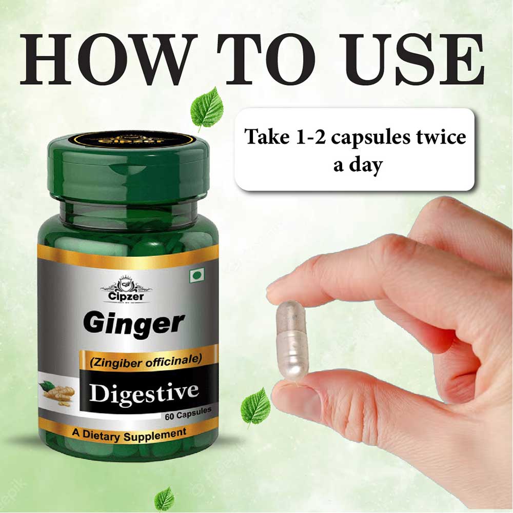 7 - Cipzer Ginger,  60 capsules 