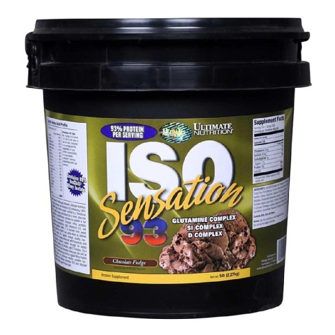 1 - Ultimate Nutrition ISO Sensation, 5 lb Chocolate Fudge