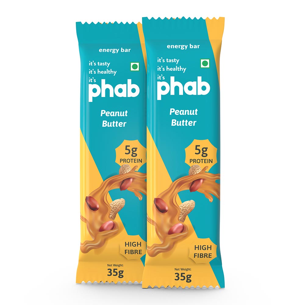 4 - Phab Energy Bar,  6 bar(s)  Peanut Butter 