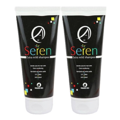 1 - Seren Extra Mild Shampoo,  100 ml  for Hair with Extra Conditioning (Pack of 2) 