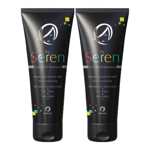 1 - Seren Extra Mild Shampoo, 200 ml for Hair with Extra Conditioning (Pack of 2)