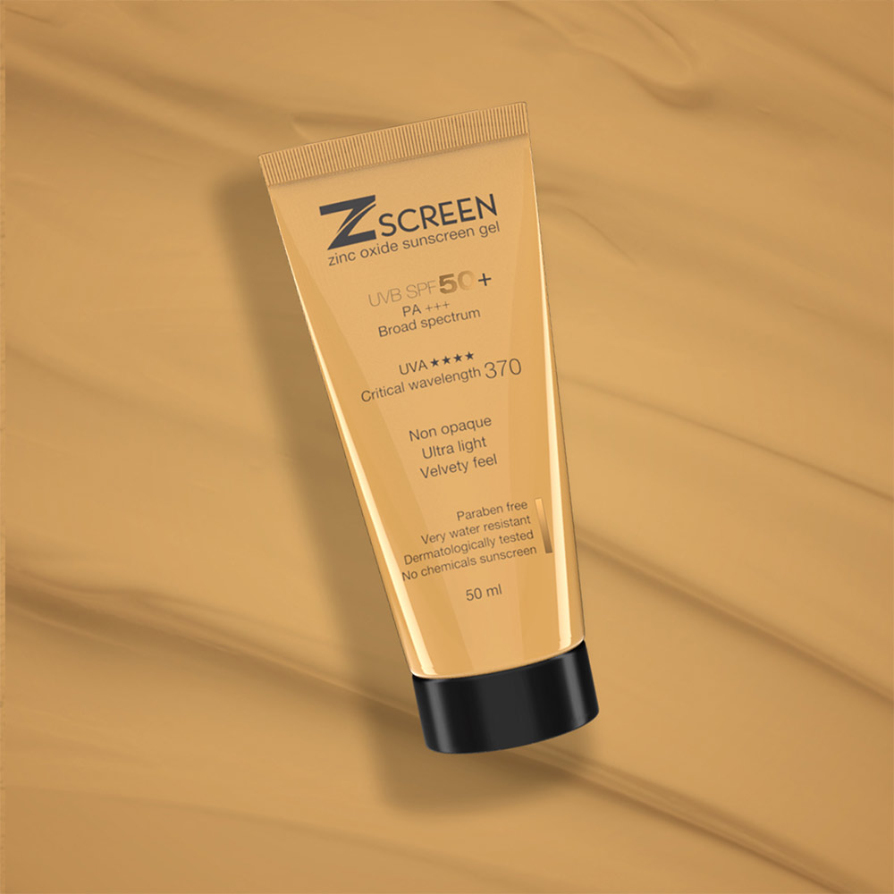 4 - Zscreen Zinc Oxide Sunscreen Gel,  50 ml  SPF 50 UVA/UVB PA+++ (Pack of 6) 