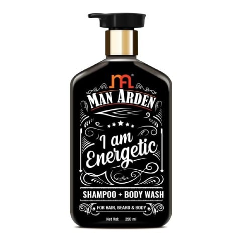 1 - Man Arden I Am Energetic Shampoo Body Wash,  250 ml  No Sulphate & Paraben 