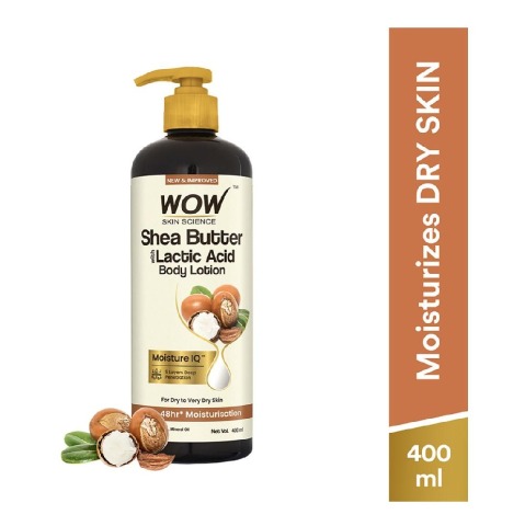 1 - WOW Skin Science Shea Butter & Cocoa Butter Moisturizing Body Lotion,  400 ml  for All Skin Types 