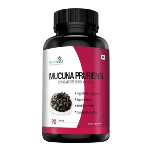 1 - Simply Herbal Mucuna Pruriens,  90 capsules 