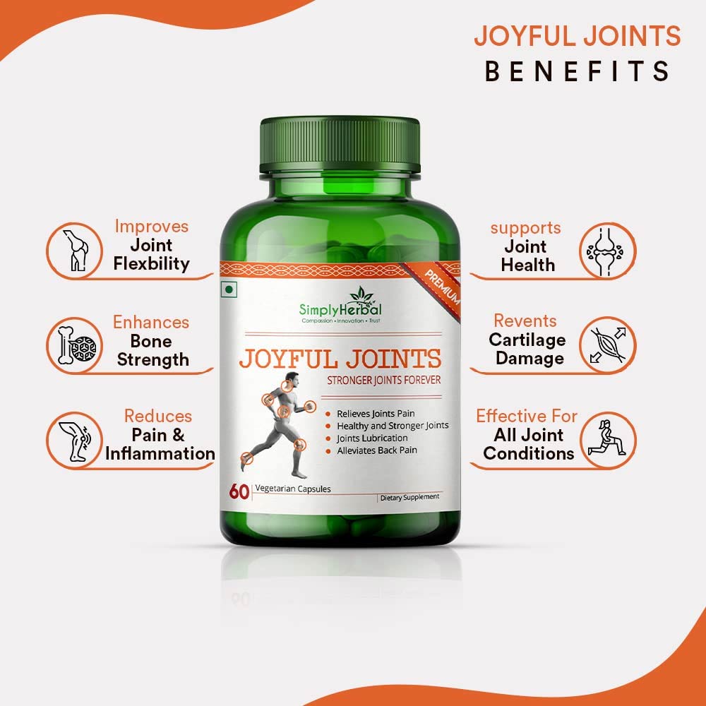 3 - Simply Herbal Joyful Joints,  60 veggie capsule(s) 