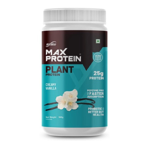 1 - RiteBite Max Protein Plant Protein,  1.1 lb  Creamy Vanilla 