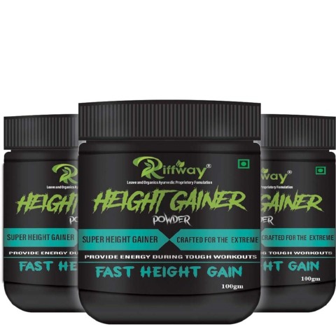 1 - Riffway Height Gainer (Pack of 3),  100 g 