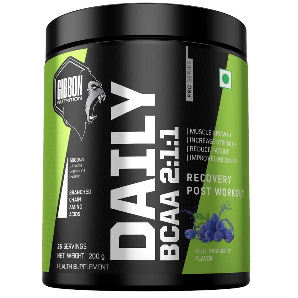 1 - Gibbon Nutrition Daily BCAA 2:1:1,  0.44 lb  26 Servings  Blue Raspberry 
