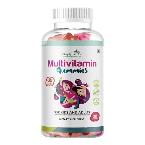 1 - Simply Herbal Multivitamin Gummies,  30 gummies  Strawberry 