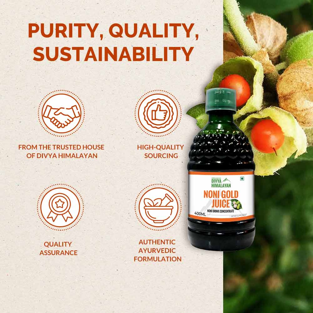 3 - Divya Himalayan Noni Gold Juice,  Natural  400 ml 