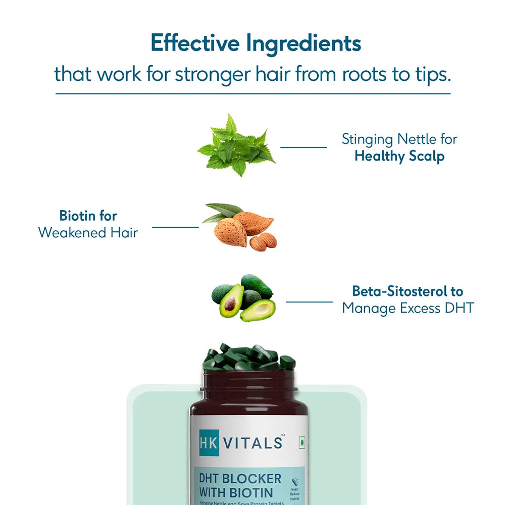 9 - HealthKart HK Vitals DHT Blocker with Biotin OP,  30 tablet(s)  Unflavoured 