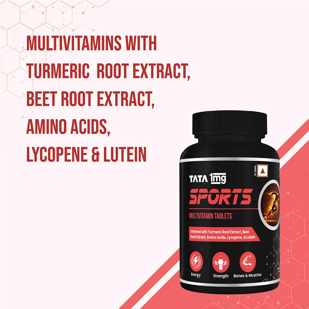 5 - Tata 1mg Sports Multivitamin,  60 tablet(s)  Unflavoured 