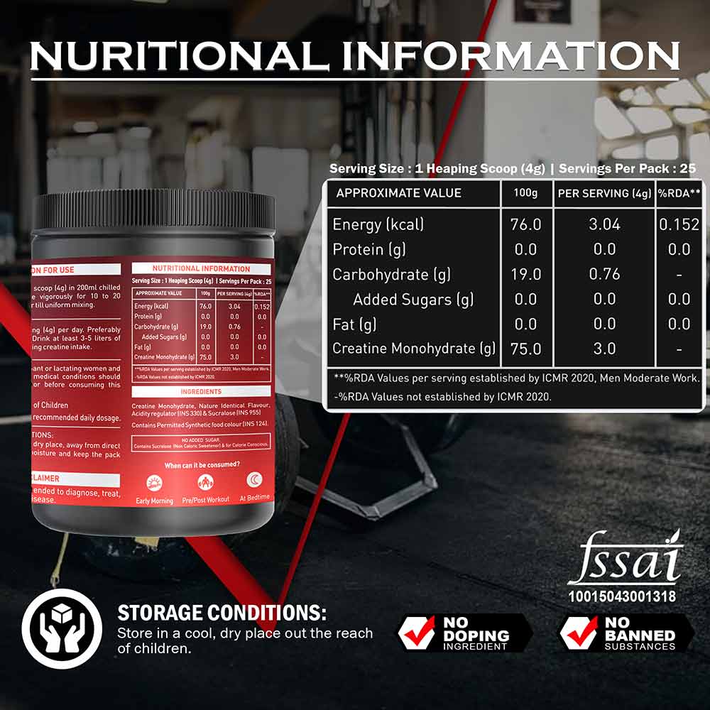 4 - Nakpro Creatine Monohydrate,  Pink Guava (Jar)  0.22 lb 