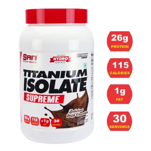 SAN Titanium Isolate Supreme, 1.98 lb Delicious Milk Chocolate