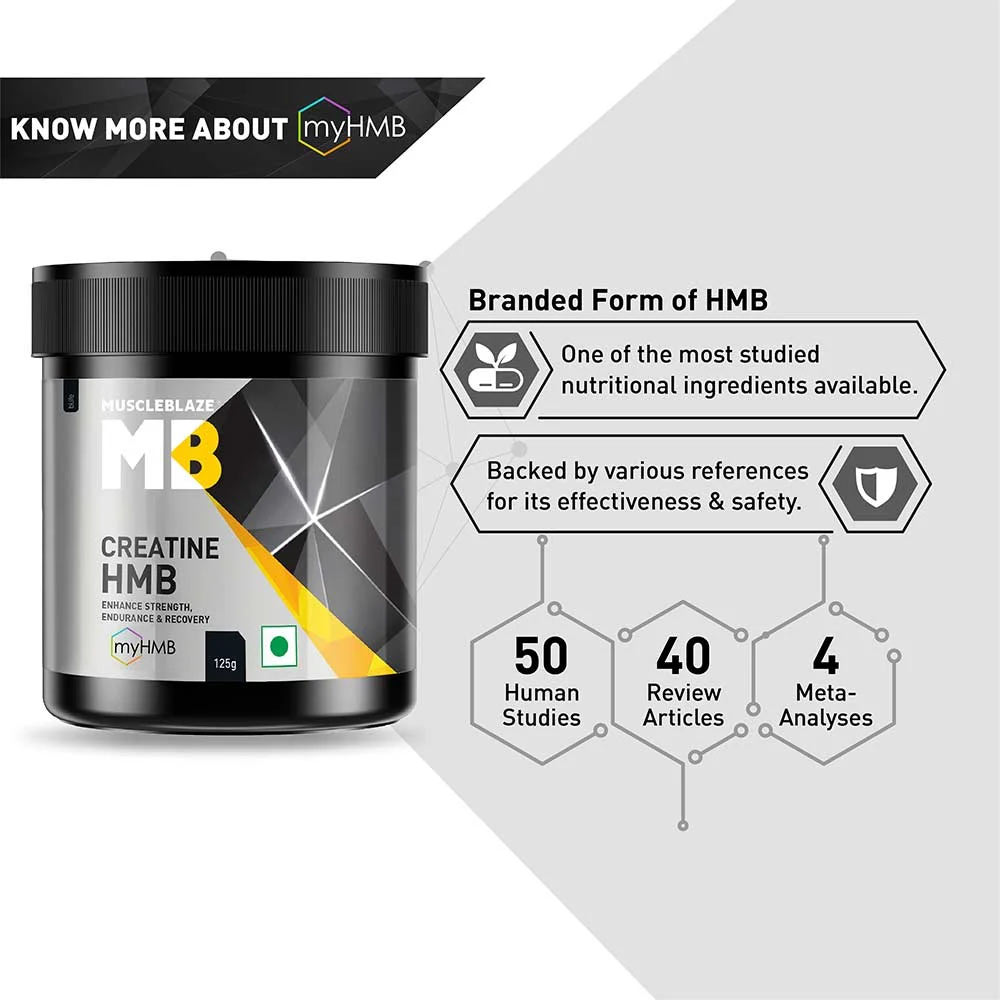 5 - MuscleBlaze Creatine HMB OP,  Unflavoured  0.27 lb 