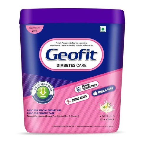 1 - Geofit Diabetes Care Protein Powder,  250 g  Vanilla 