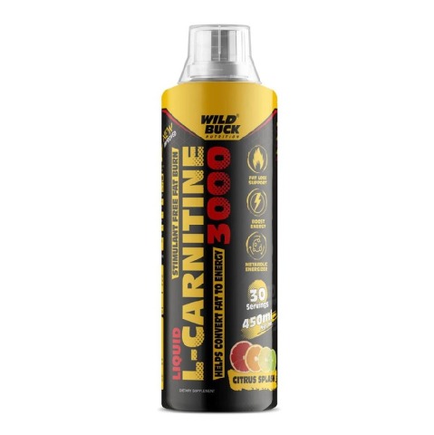 1 - Wild Buck L-Carnitine,  450 ml  Citrus Splash (3000 mg) 