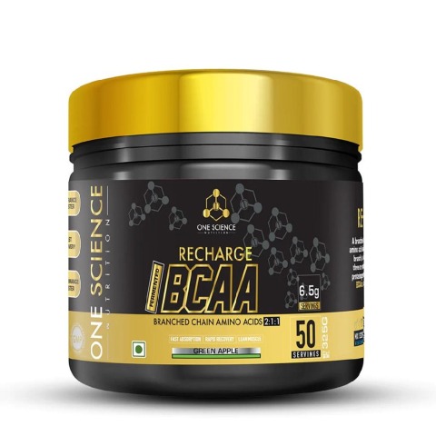 1 - One Science Recharge BCAA, 0.71 lb 50 Servings Green Apple