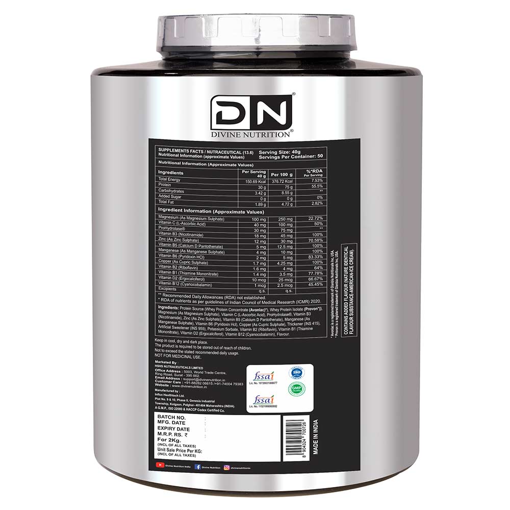 2 - Divine Nutrition Life Whey,  4.4 lb  Chocolate 