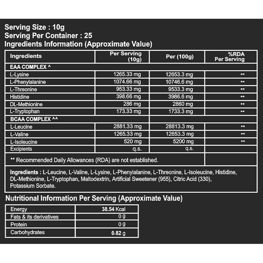 2 - Divine Nutrition EAA,  Wildberry  0.55 lb  25 Servings 