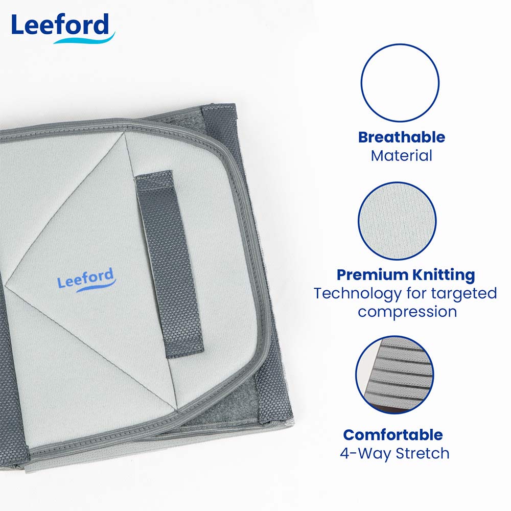 4 - Leeford Abdominal Belt,  Medium  Grey 