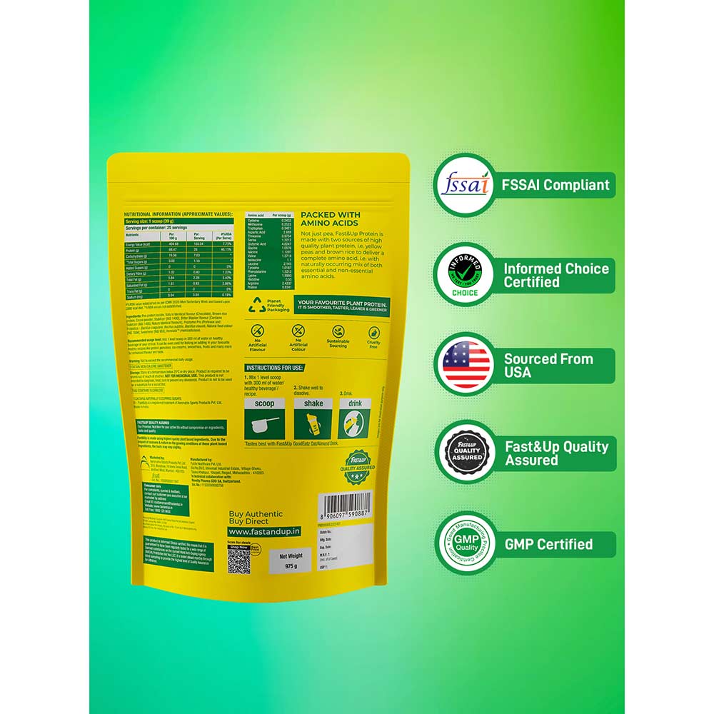 2 - Fast & Up Plant Protein,  2.1 lb  Rich Chocolate 