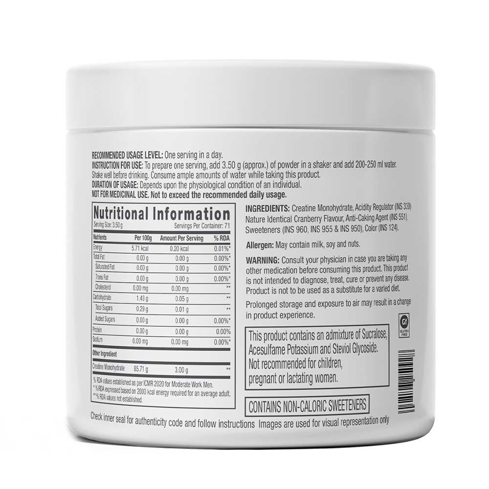 2 - GNC Pro Performance Creatine Monohydrate,  Cranberry  0.55 lb 