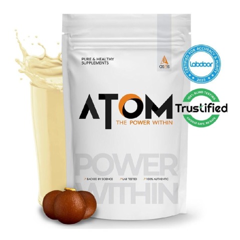 1 - AS-IT-IS Nutrition ATOM Whey Protein with Enzymes,  2.2 lb  Royal Gulab Jamun 