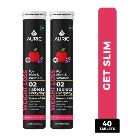 1 - Auric Weight Loss Effervescent Red Apple,  40 tablet(s) 