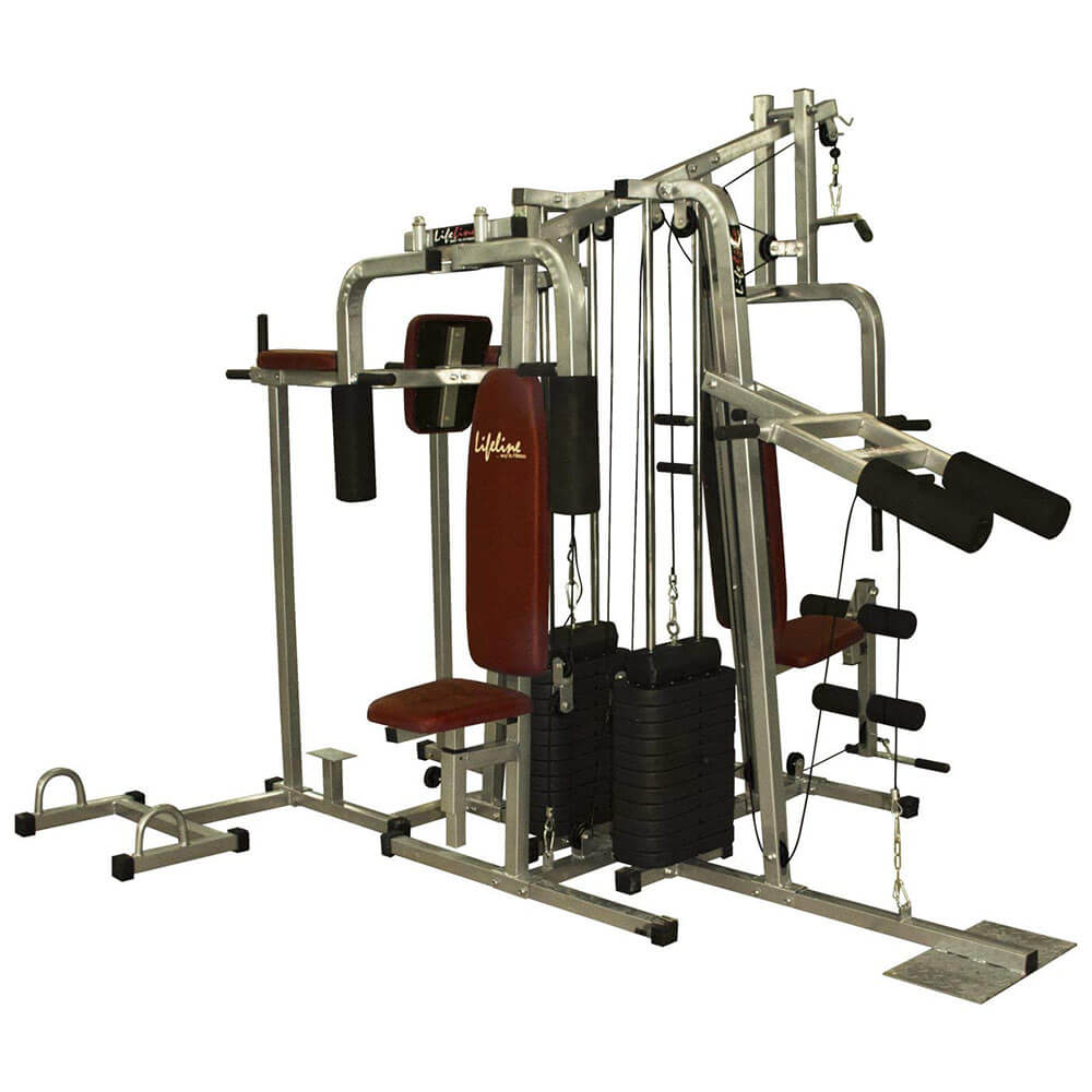 Home Gym - Lifeline 6 Station Home Gym 2 Weight Lines